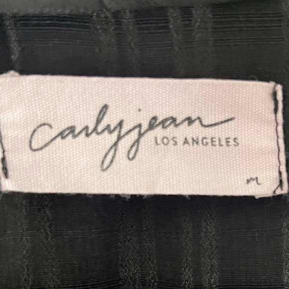 Carly Jean Los Angeles Classic Black Jumpsuit Long Sleeve Women’s Medium - Picture 3 of 7